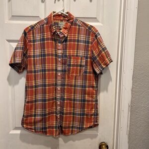 J.Crew Indian Madras Button Down Mens‎ Medium Button Down Collar